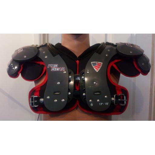 Pro Gear Alpha Series Skill Shoulder pads Black/Red trim